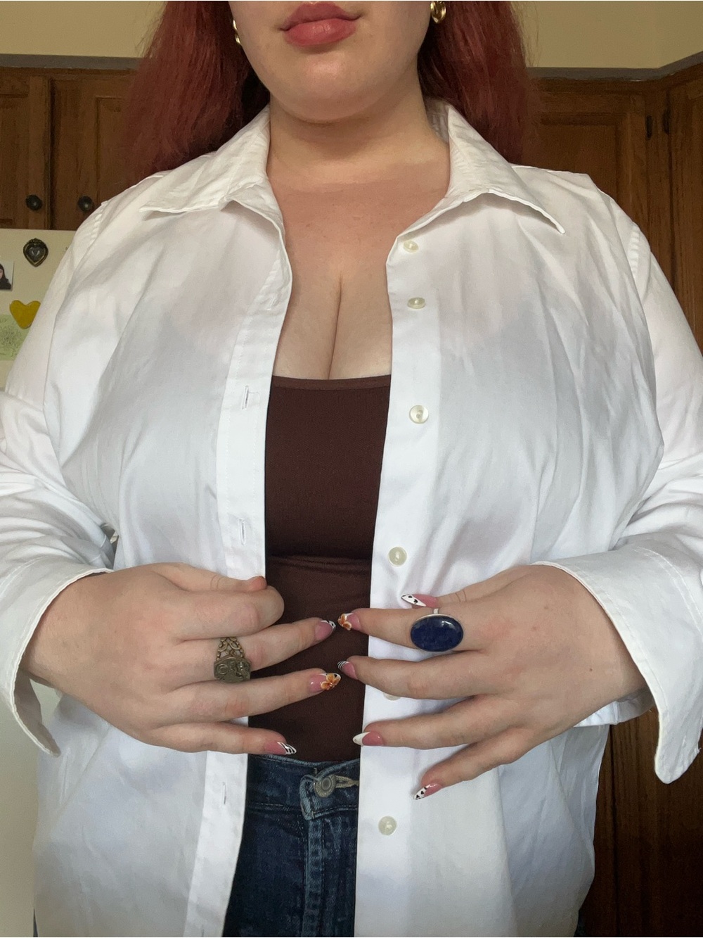 Classic White Button-Down Shirt